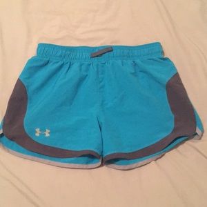 blue under armour shorts